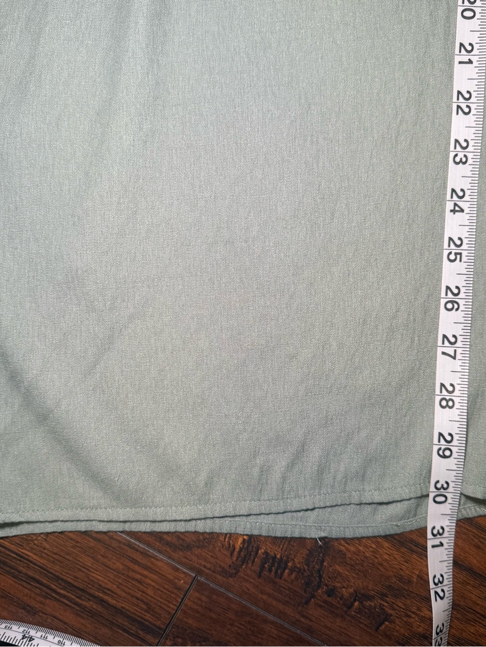 Audrey Parks x Francesca Smocked Jumpsuit M Boho Cottagecore Wide Leg Sage/Mint - Picture 14 of 15